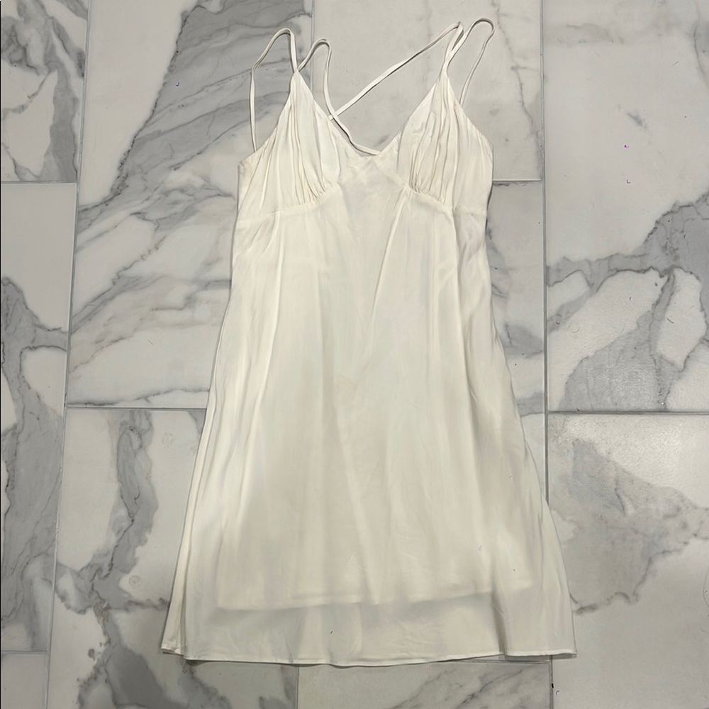Elegant Cream Slip Dress